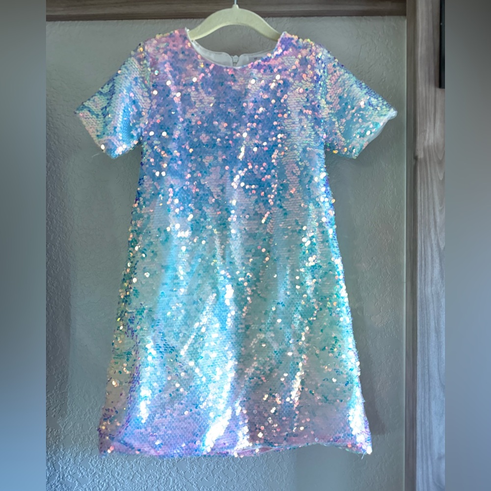 White Satin Dress for Kids